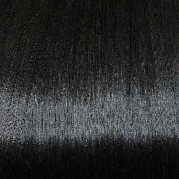 Flixy hair extensions - Warm Black - 16”